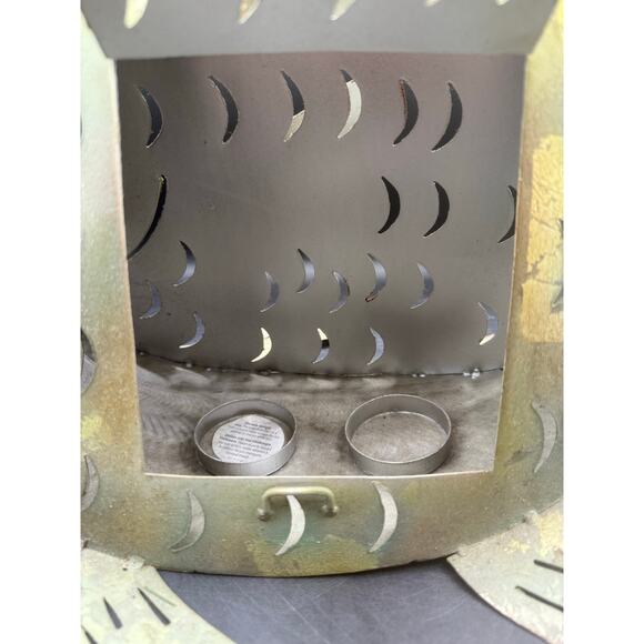 Rustic Metal Fish Lantern – 12” Tall – Used - Picture 8 of 10